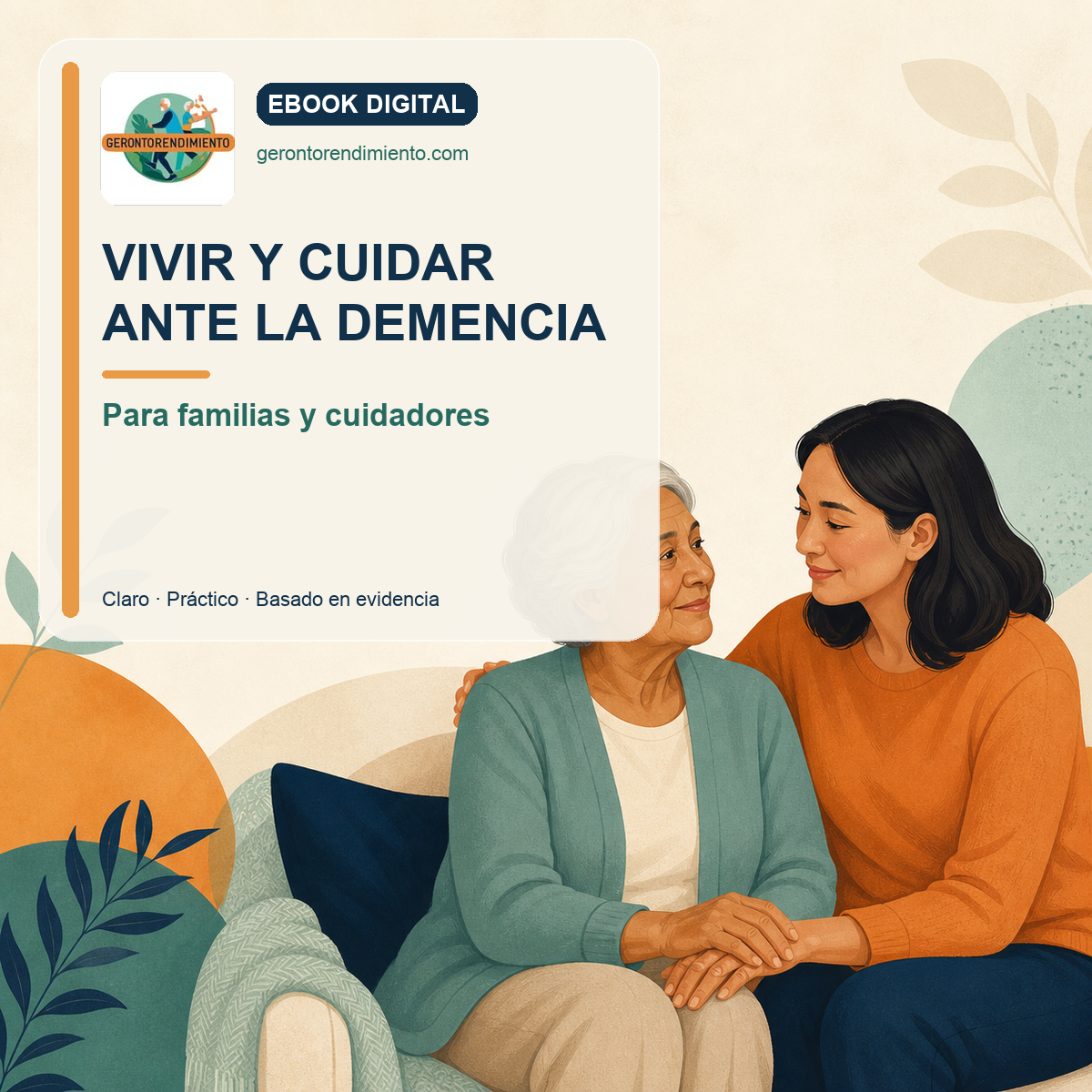 Portada del ebook Vivir y cuidar ante la demencia