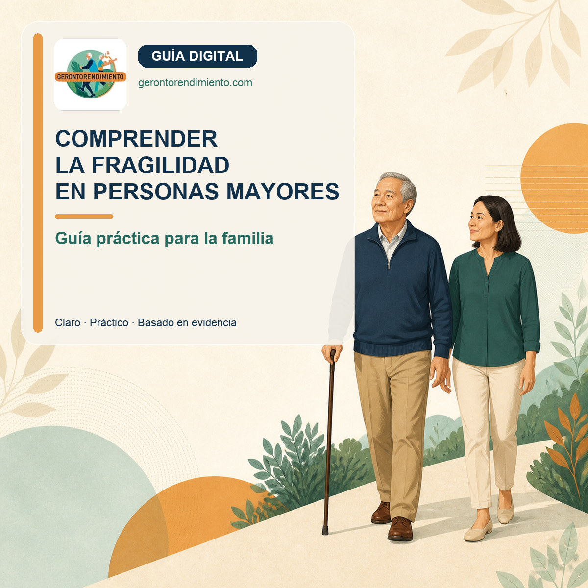 Portada de la guía Comprender la fragilidad en personas mayores